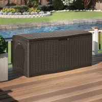 Opulence 469L Garden Storage Box - Java Brown, Resin alternate view