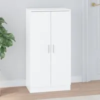 Oraibi Shoe Storage Cabinet with 2 Doors - White, High Gloss alternate view
