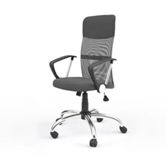 Oregon High Back Office Chair with Headrest - Grey, Fabric image