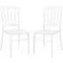 Oregon Side Chairs In Pair - White, Polycarbonate
