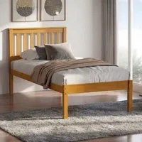Orelix Single Bed Frame - Antique Pine, Wood alternate view