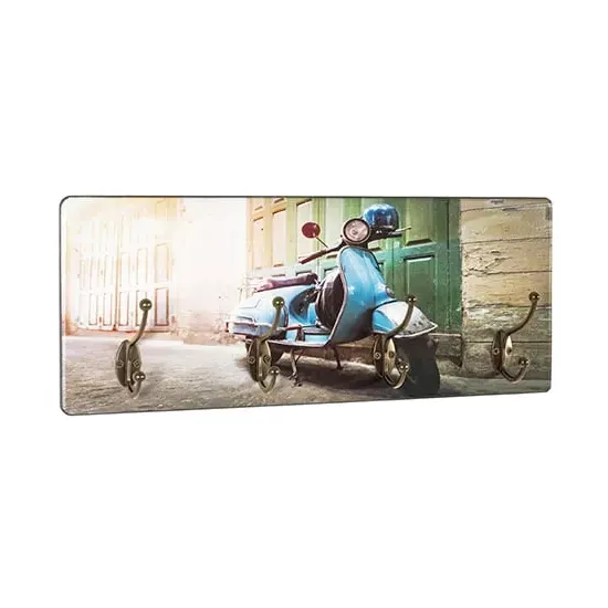Orem Wall Hung Coat Rack 4 Hooks - MDF, Roller Print product