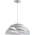 Origami Dome Pendant Ceiling Light - Metallic Silver