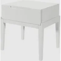Orillia Bedside Cabinet with 1 Drawer - White