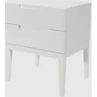 Orillia Bedside Cabinet with 2 Drawers - White