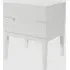 Orillia Bedside Cabinet with 2 Drawers - White