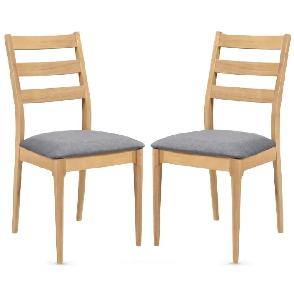 Orillia Dining Chairs with Fabric Seat - Oak image