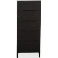 Orillia Narrow 5-Drawer Chest - Wenge