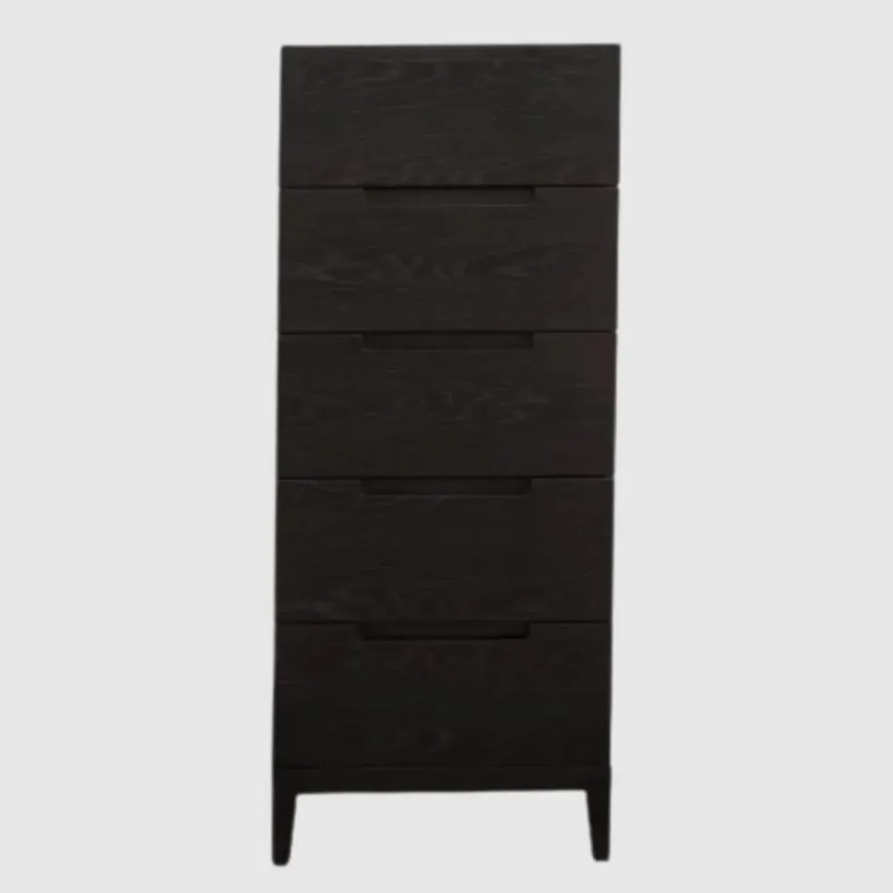 Orillia Narrow 5-Drawer Chest - Wenge