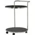 Orion 2 Tier Drinks Trolley - Black, Silver