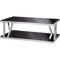 Orion Coffee Table - Black, Chrome