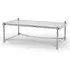 Orion Coffee Table - Silver, Glass