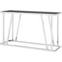 Orion Console Table - Black, Chrome