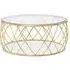 Orion Round Coffee Table - Gold, Glass