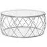 Orion Round Coffee Table - Silver, Glass