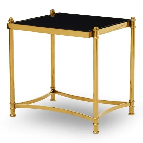 Orion Side Table - Black, Gold image