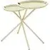 Orizone Cross Leg Side Table - Gold, Mirrored Metal