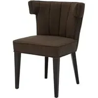 Orizone Dining Chair Channel Tufted - Grey, Linen alternate view