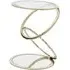 Orizone End Table with Ring Base - Gold, Glass