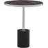 Orizone Round End Table - Black, Marble