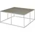 Orizone Square Glass Coffee Table - Gold, Stainless Steel