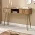 Ormskirk Console Table with 2 Drawers - Oak, Wood