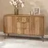 Ormskirk Wooden Sideboard with 2 Doors 3 Drawers - Oak