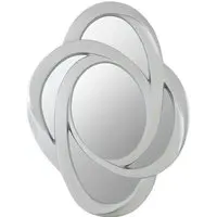 Ornakape Elliptical Design Wall Mirror - Silver
