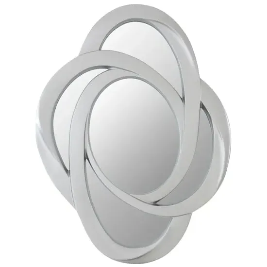 Ornakape Elliptical Design Wall Mirror - Silver