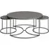 Oromo Nesting Coffee Tables - Matte Grey, Sintered Stone Ceramic