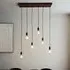 Orono 6 Lights Linear Ceiling Pendant Light - Anthracite