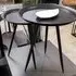 Orono Round Set of 2 Side Tables - Black, Metal
