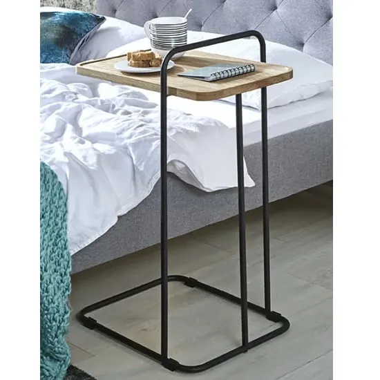 Orono Side Table - Oak, Black image