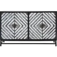 Orphee 4-Door Sideboard - Black, Wood