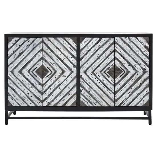 Orphee 4-Door Sideboard - Black, Wood image