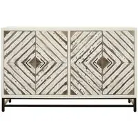 Orphee 4-Door Sideboard - White, Wood