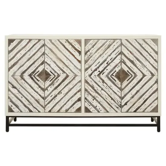 Orphee 4-Door Sideboard - White, Wood