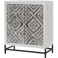 Orphee Storage Cabinet - White, Fir Wood