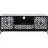 Orphee TV Stand with 2 Doors 1 Drawer - Black