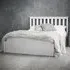 Orpington Double Bed with Storage - White, Wood