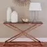 Orson Console Table - Gold, Smoked Glass