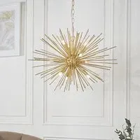 Orta 9 Lights Ceiling Pendant Light - Satin Brass