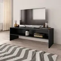 Orya TV Stand with Undershelf - Black, Chipboard