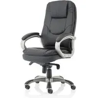 Oscar Executive Office Chair - Black, Faux Leather