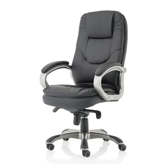 Oscar Executive Office Chair - Black, Faux Leather image