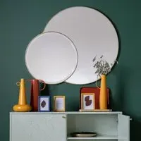 Ostara Circular Wall Mirror - Champagne