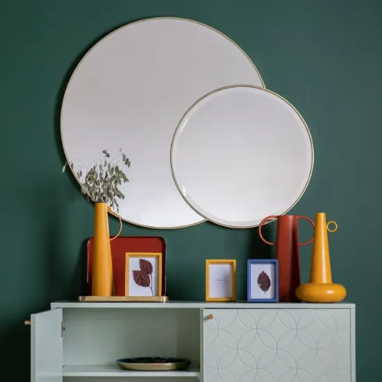 Ostara Circular Wall Mirror - Champagne