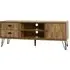 Otelia Wooden TV Unit - Black, Oak Effect