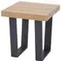 Otell Side Table with U-Shaped Base - Natural, MDF