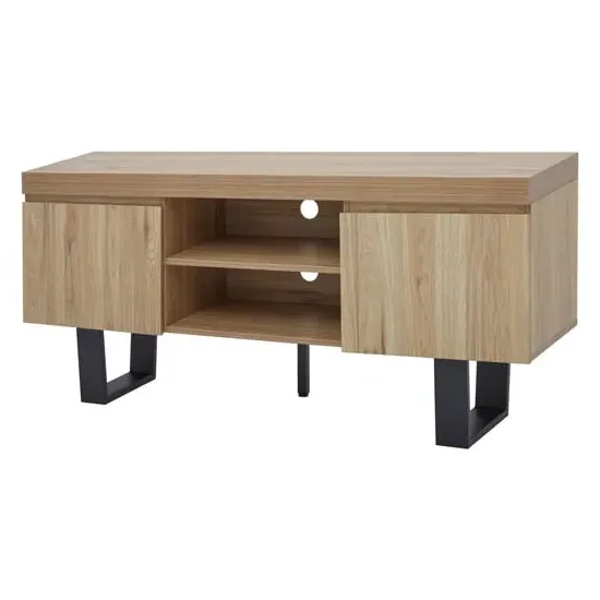 Otell TV Stand with U-Shaped Base - Natural, MDF